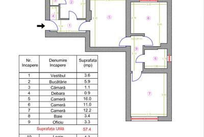 Apartament-3 camere,Domenii-bd Ion Mihalache - 12