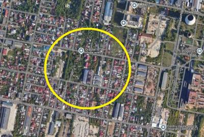 Teren intravilan, 5.356 mp, D: 55 m. zona Progresul, 250 EUR / mp, comision 0% - 2