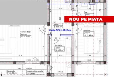 Apartament cu 2 camere decomandat în Giroc