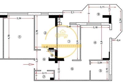 🏠Apartament 3 cam, 78MP, decomandat, etaj 6/8 // 📍Bd. Păcurari - 12