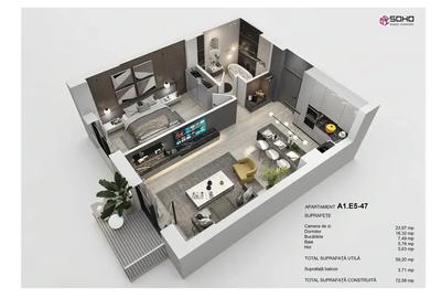 Apartament 2 camere - 1
