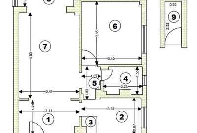 Locuinta pe 2 camere, inconjurata de verdeata, etaj3, Tractorul, Brasov - 29