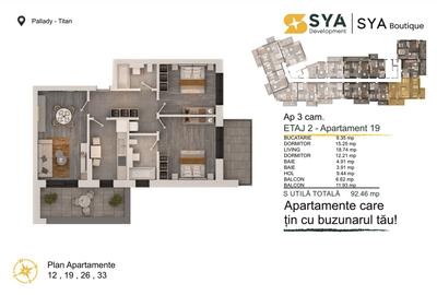 Apartament cu 3 camere decomandat în Theodor Pallady