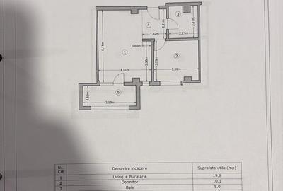 Apartament 2 camere, 45 mp total, Str. Ilie Petre 84, comision 0 - 19