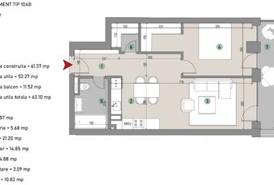 Apartament nou 2 camere | Zona Baneasa | Smart Home - 27