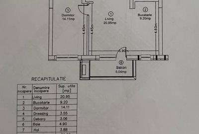 De vanzare 2 camere in Complexul residentiam MTM in spate OMV - 13