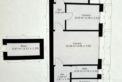 Apartament 4 camere, mobilat/utilat cu boxa in CF - zona Dacia - 11