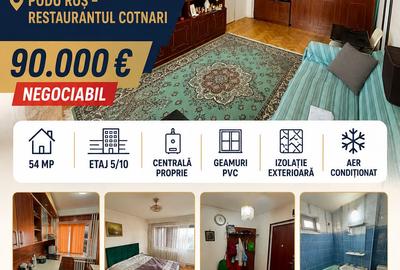 PODU ROS - REST COTNARI - 2 CAMERE - ETAJ INTERMEDIAR - BLOC FARA RISC SEISMIC - MUTARE IMEDIATA - 1