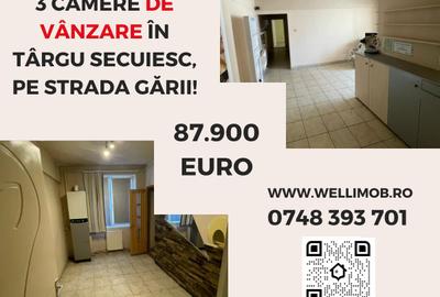 Apartament cu 3 camere de vânzare în Târgu Secuiesc, pe strada Gării! - 1