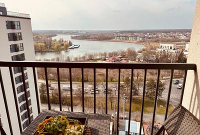 Apartament mobilat cu vedere lac Sisesti Metrou Straulesti 4' - 3