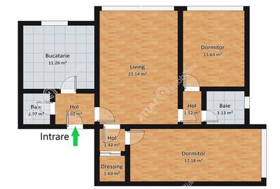 Apartament 3 camere mobilate utilate 2 bai pivnita zona Turnisor Sibiu - 9