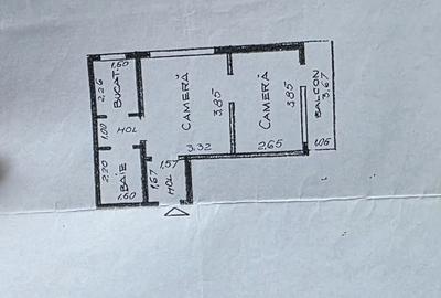 Apartament cu 2 camere semidecomandat în Tătărași
