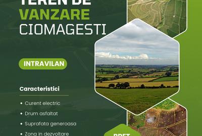 Teren Construcții intravilan de 4000 mp, în Ciomăgești