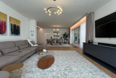 Penthouse cu 5 camere open-space, mobilat în Herăstrău