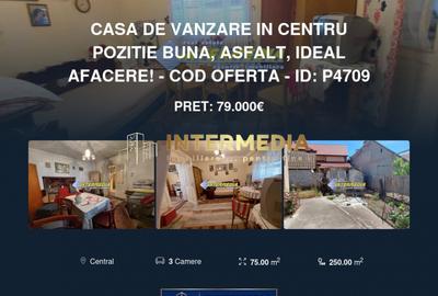 Casă individuală cu 3 camere în Central
