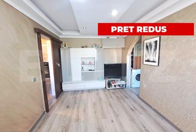 Apartament cu 3 camere semidecomandat, mobilat în Florilor