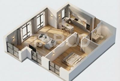 Apartament cu 2 camere decomandat, mobilat în Mihai Viteazul