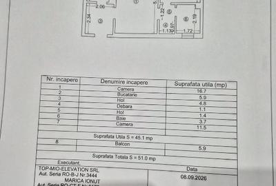 Apartament cu 2 camere semidecomandat în Gara