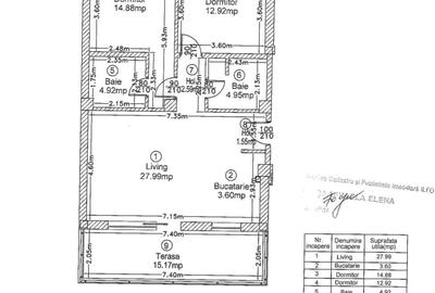 Vanzare 3 camere Perla Residence Pipera | 92 mp | Parcare si boxa incluse - 9