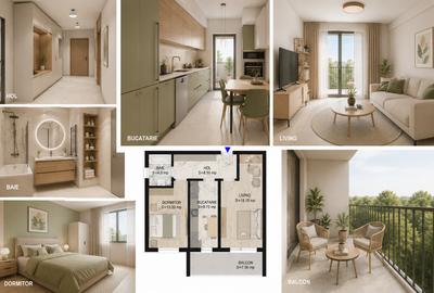 Apartament cu 2 camere decomandat în Theodor Pallady