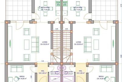 Duplex 4 camere | 2 băi | Toate utilitățile | Moșnița - Comision 0 - 15