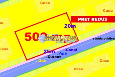 Teren intravilan construibil de vânzare Micești 500mp, utilitati, strada publica - 2