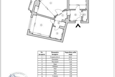 Apartament cu 2 camere decomandat în Titulescu