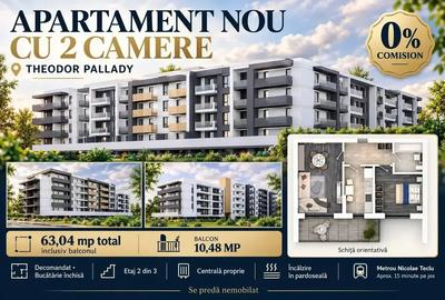 Apartament cu 2 camere decomandat în Theodor Pallady