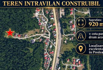 PREDEAL, BRASOV - TEREN INTRAVILAN CONSTRUIBIL 920 MP - 1