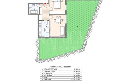 Apartament cu 2 camere semidecomandat în Mănăștur