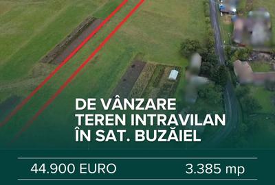 Teren intravilan de 3385 mp, în Buzăiel