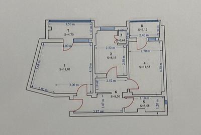Apartament 2 camere foarte spatios cu 2 balcoane - 6
