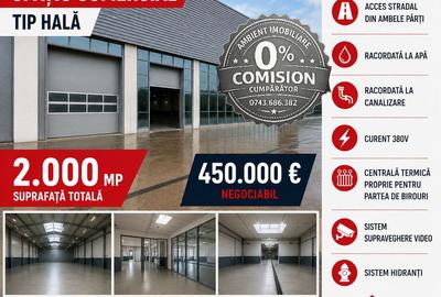 Spatiu comercial - HALA producție/depozitare, VASLUI zona MOVAS; - 1