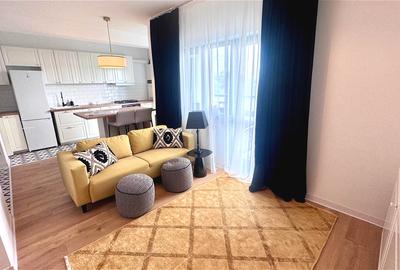 Apartament cu 2 camere semidecomandat, mobilat în Sisești