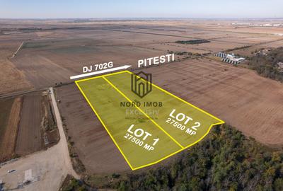 Vanzare teren 55.000 mp | Deschidere  180 m la DJ 702G | La 20 km de Pitesti - 3