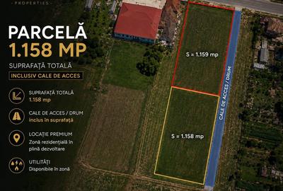 Teren intravilan 1.158 mp | Giarmata Vii | Acces asigurat - 1