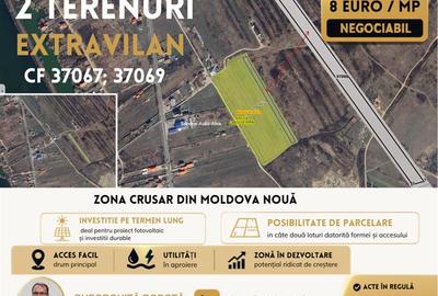 2 Terenuri Extravilan Moldova Noua – Parcelabile - 1