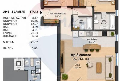 Apartament cu 3 camere de vânzare zonă semicentrală - Mărăști - 6