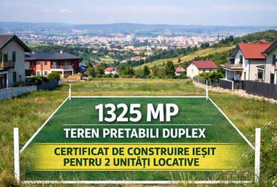 Teren cu certificat de construire emis pentru duplex, 1325mp, Feleacu - 1