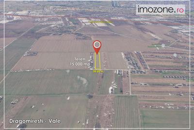 Teren Construcții intravilan de 15000 mp, în Dragomirești-Vale