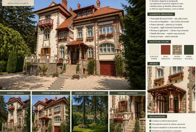 Vilă istorică de vânzare  Castel Aura Buzescu Bușteni  str. Victoriei nr. 11 - 55