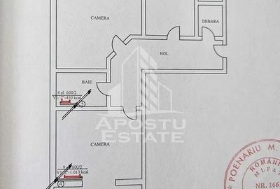 Apartament cu 2 camere, decomandat, etaj intermediar, zona Steaua - 7