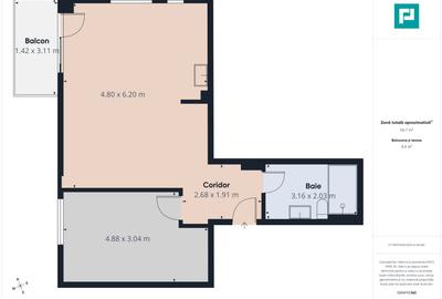 Apartament 2 camere, etaj 5, finisaje lux - 6