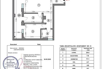Apartament 2 camere de vanzare Uverturii-Rosu - 1