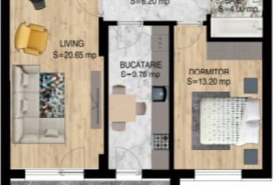 AP. 2CAM. DECOMANDAT - BLOC P+4 / PALLADY.COMISION 0%! - 1