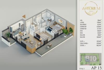 Apartament 3 Camere Finalizat în Ansamblu Rezidențial Nou | Mutare Imediata - 15