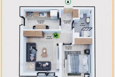 Apartament 2 camere Militari Residence - 16