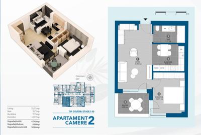 Apartament 2 camere in bloc nou/ Aviatiei/ Metrou Aurel Vlaicu - 1