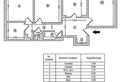 Apartament 3 camere decomandat, construit in anul 1982, zona B-dul Chisinau - 7