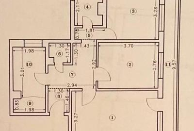 Apartament cu 3 camere decomandat în Giurgiului